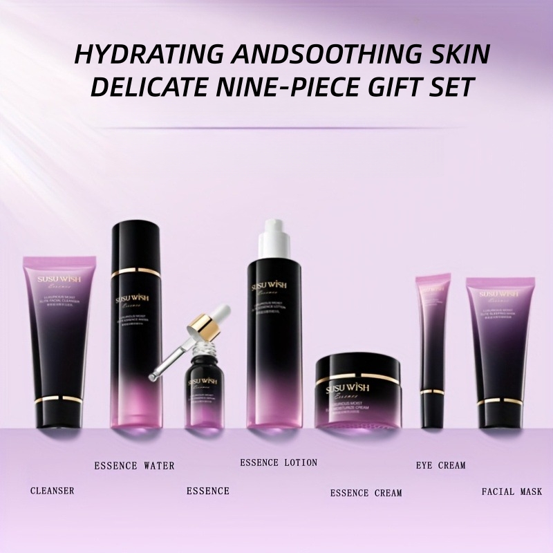 Lujoso y elegante set de nueve - Luxury Skincare Packaging reseña y precio