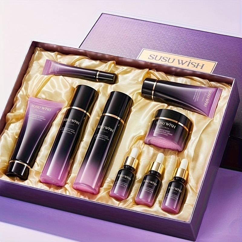 Lujoso y elegante set de nueve - Luxury Skincare Packaging reseña y precio