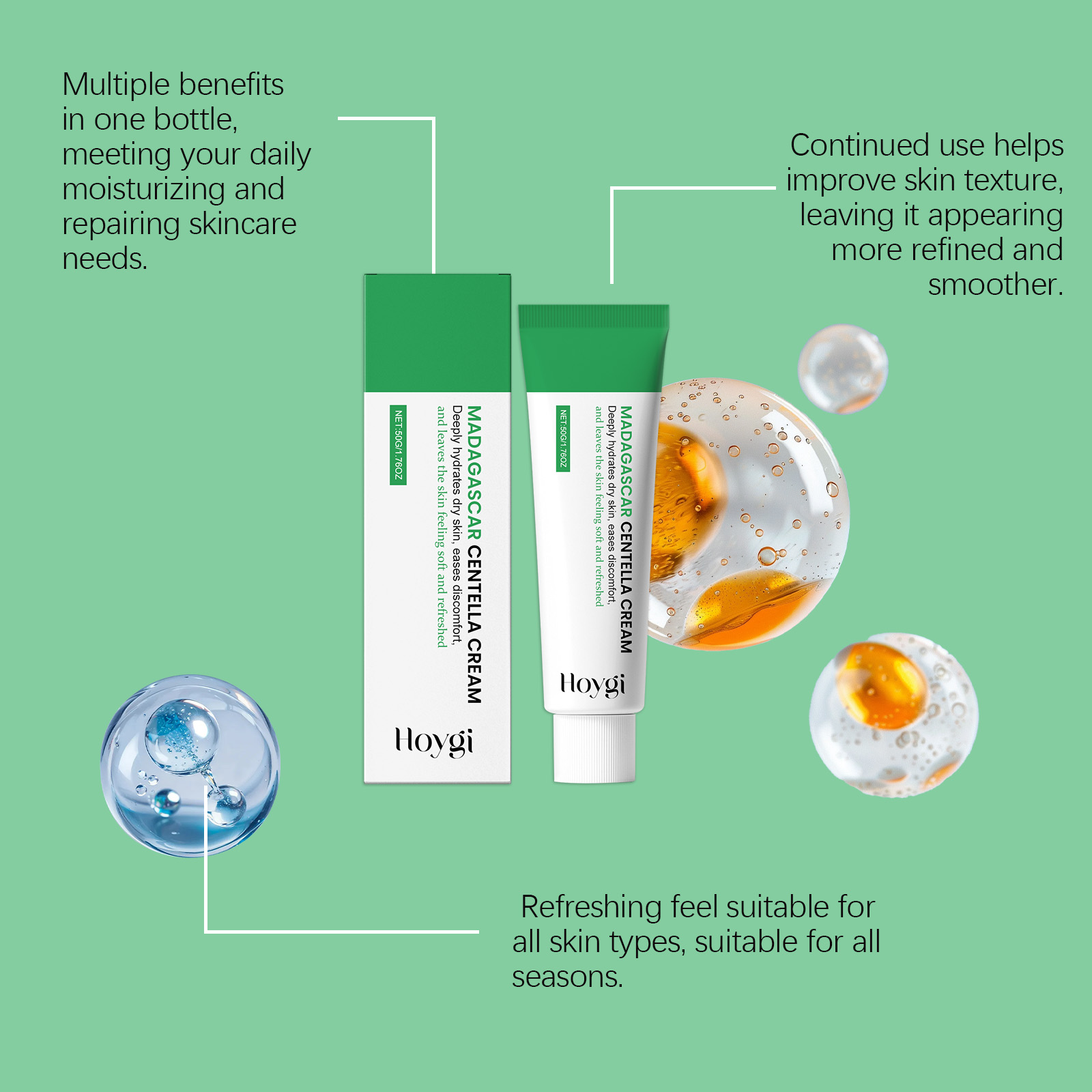 Crema calmante Centella de Mad - Luxury Skincare Brands reseña y precio